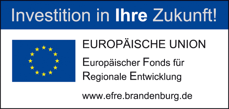 Logo EFRE-Förderung in Brandenburg